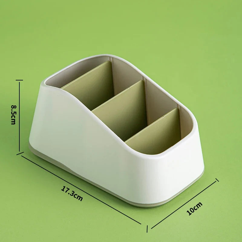 4-Slot Desktop Remote Control & Phone Organizer Box