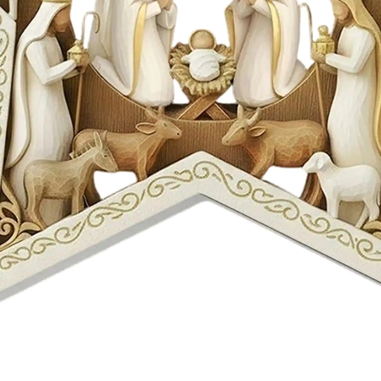 2D Acrylic Nativity Christmas Ornament | Birth of Jesus Pendant