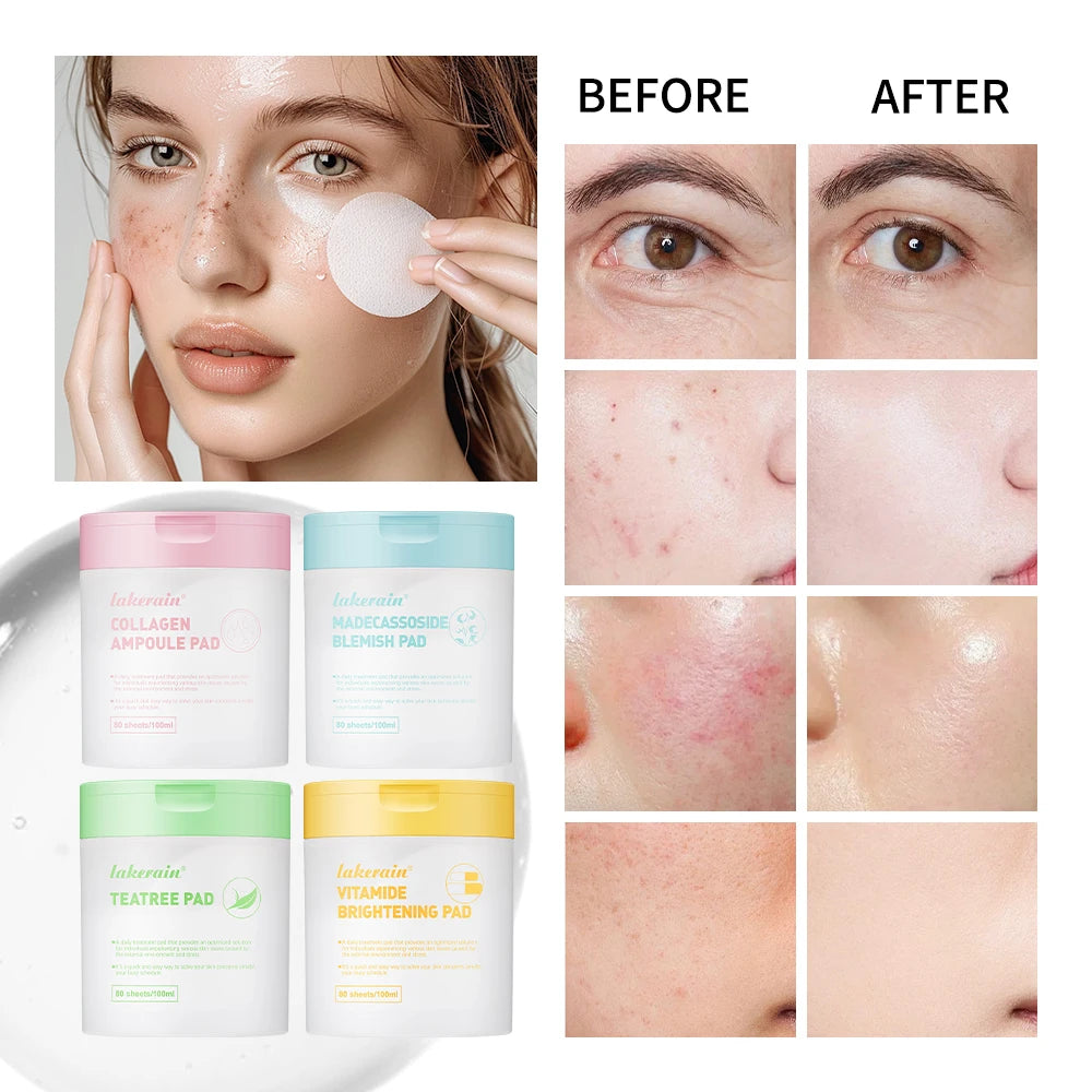 Cotton Facial Pads Toner Pads with Centella Asiatica to Improve Uneven Skin Tone Vegan Face Gauze Pads 60 Pads Peaceful Pleasures Health and Wellness