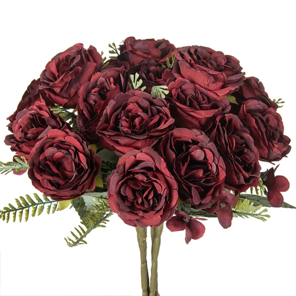 Silk Peony Artificial Flower – Wedding & Home Décor Bouquet