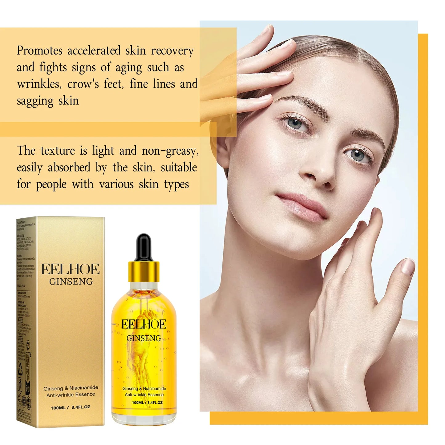 24K Gold Ginseng Serum – Firming, Brightening & Hydrating