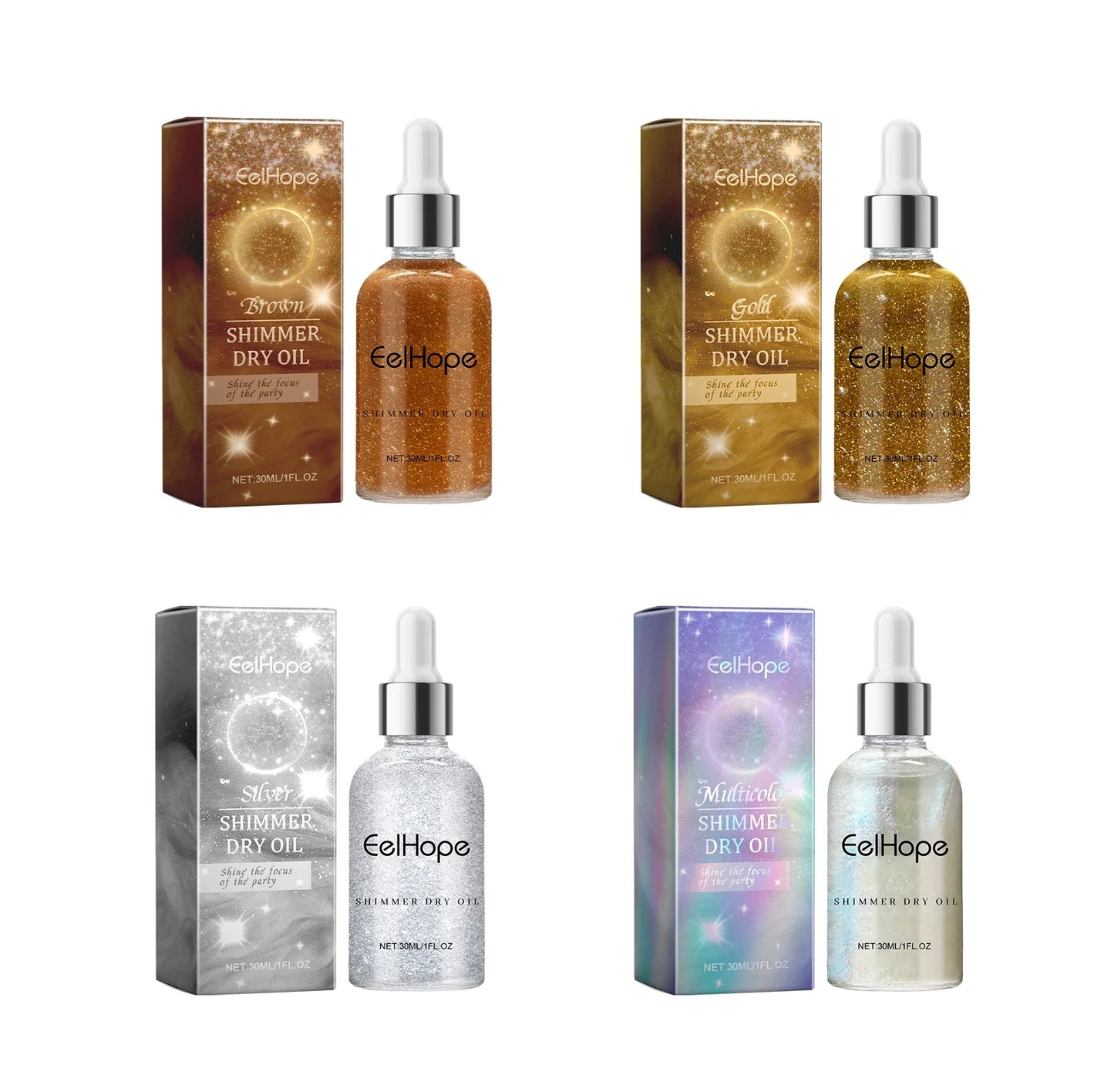 Eelhope Glitter Spray Highlighter – Face, Body & Hair Shimmer
