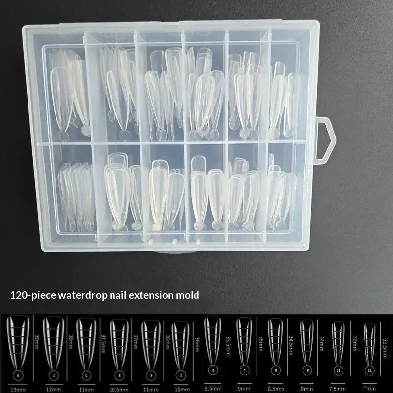 240pcs Sandwich Nail Forms 15 Size Oval Extension Dual Form No Paper Forms Needed For Easy Nail Extensions Peaceful Pleasures Health and Wellness one size A4
