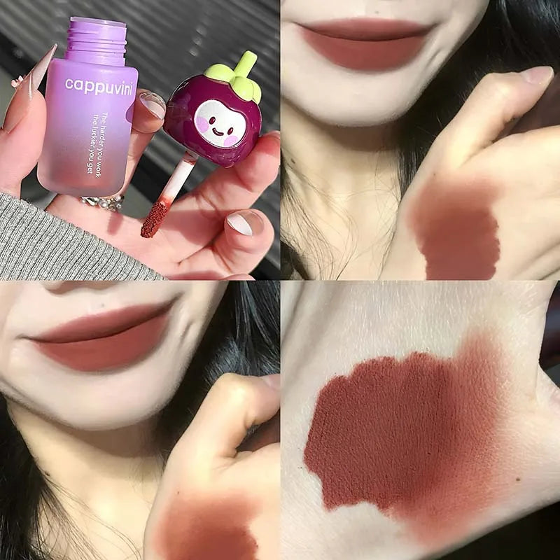 6-Color Velvet Matte Lip Glaze | Waterproof Long-Lasting Lipstick