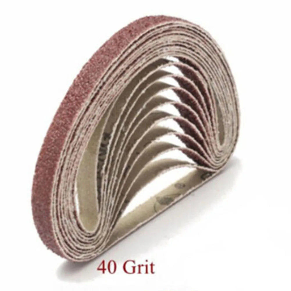 Sanding Belts Power Suit File Sander Abrasive 10x330mm Woodworking