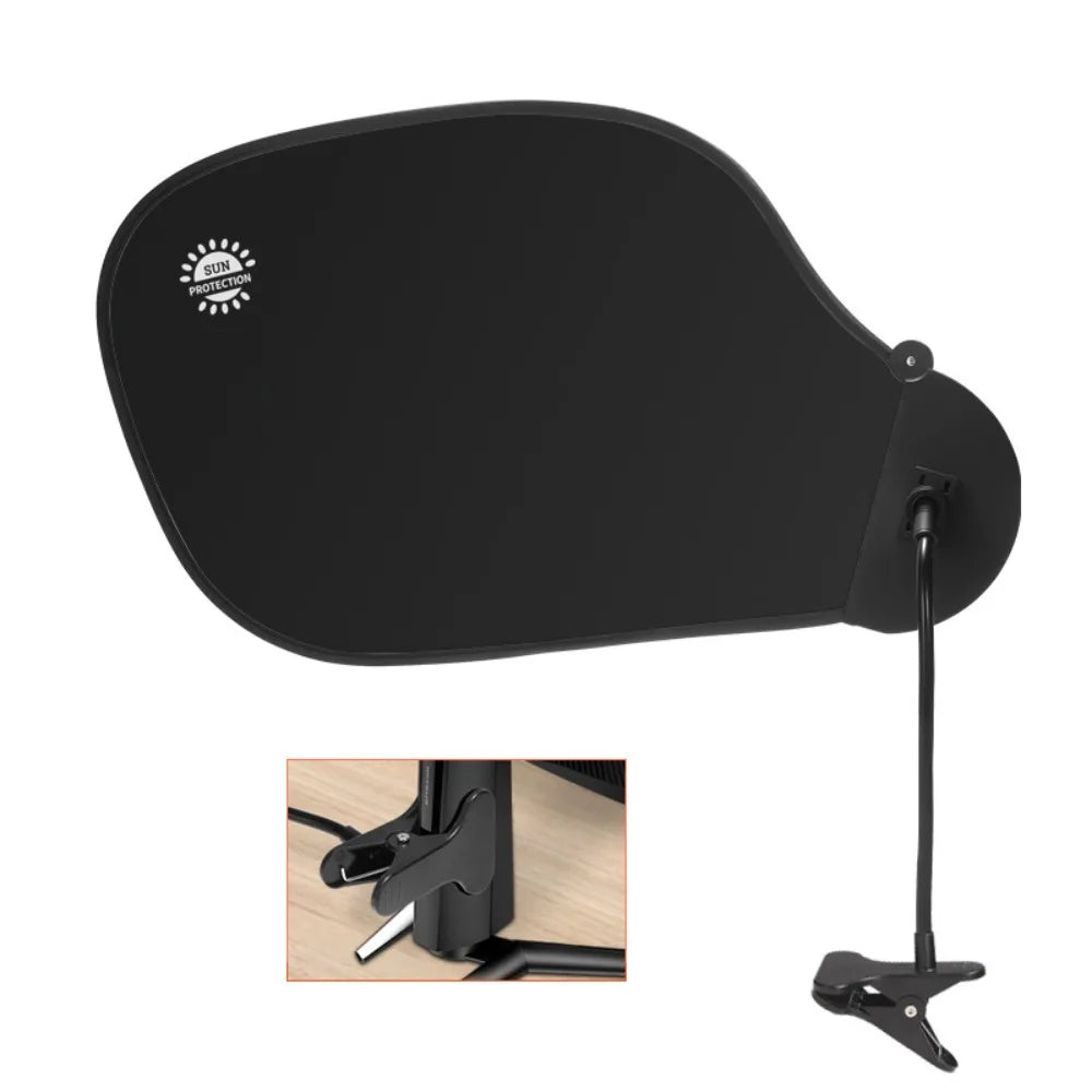 Adjustable Office Desk Sun Shade Board with Clip – UV Visor