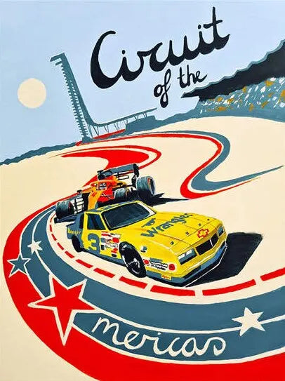 Vintage F1 Racing Car Canvas Wall Art | Motorsport Poster Print