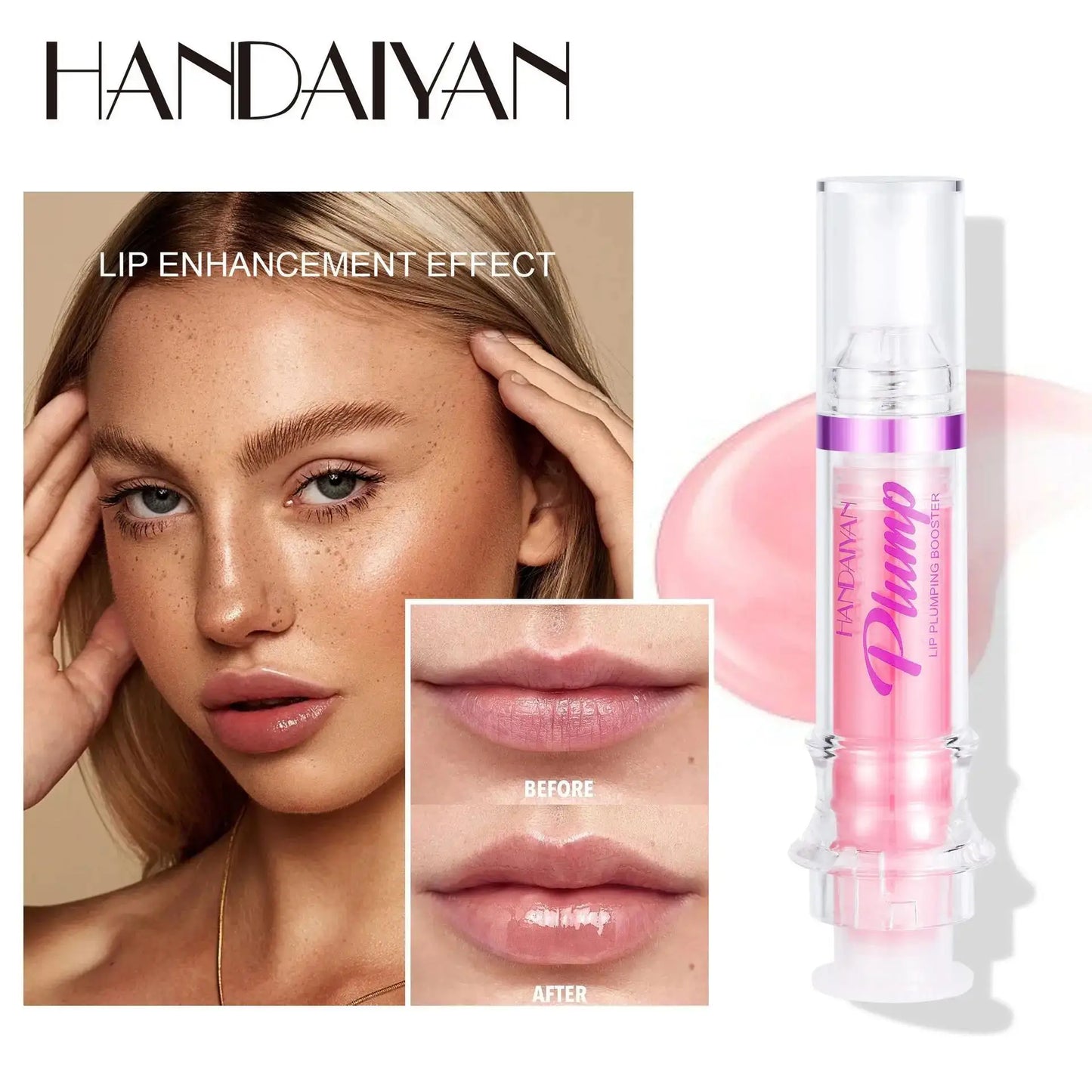 HANDAYAN 6-Color Lip Plumping Gloss – Honey Oil & Vitamin E Set