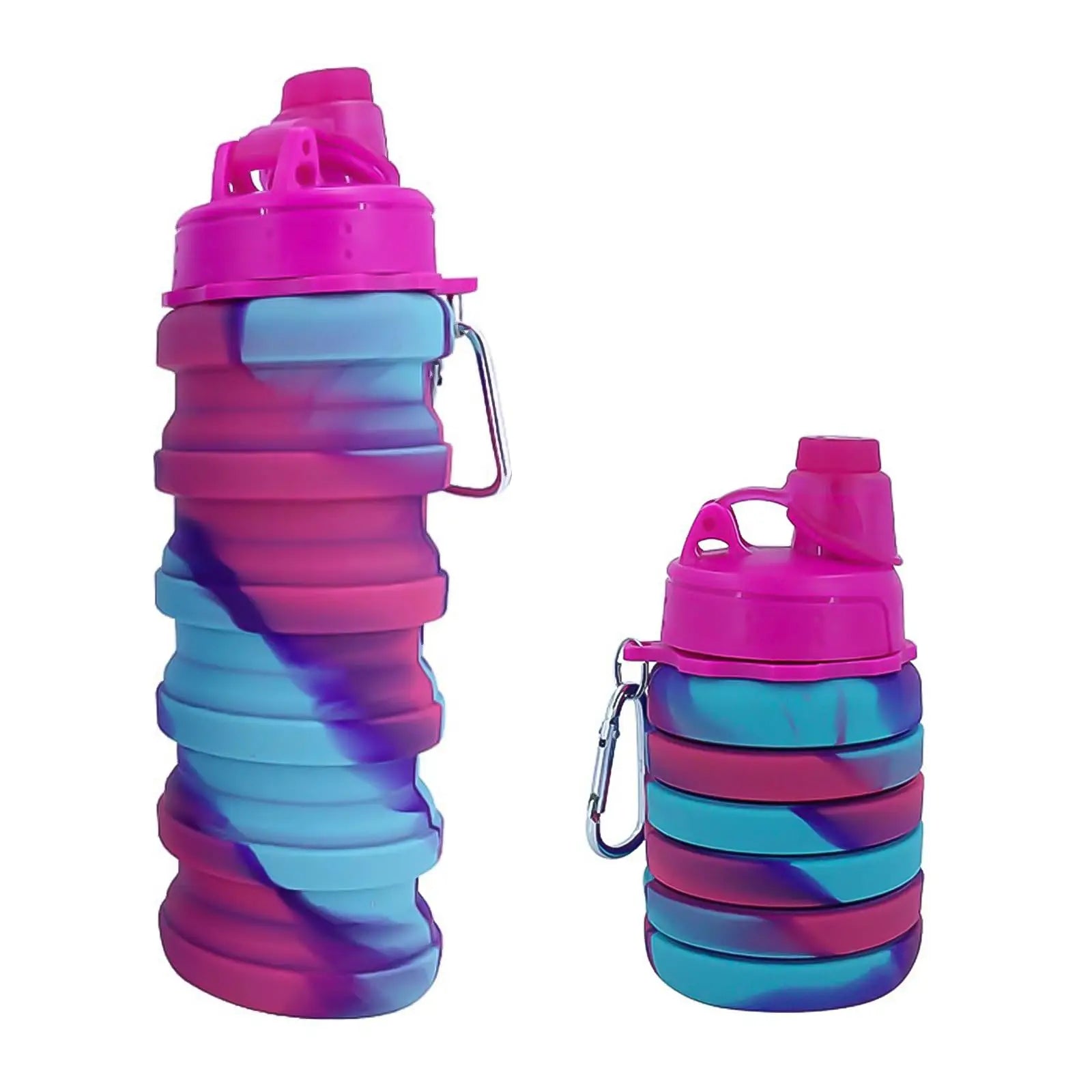 Sports Water Bottles 500ml,Leak proof Twist Cap Free Retractable for Home Outdoor,Biking, Hiking Portable Water Bottle Cups Peaceful Pleasures Health and Wellness