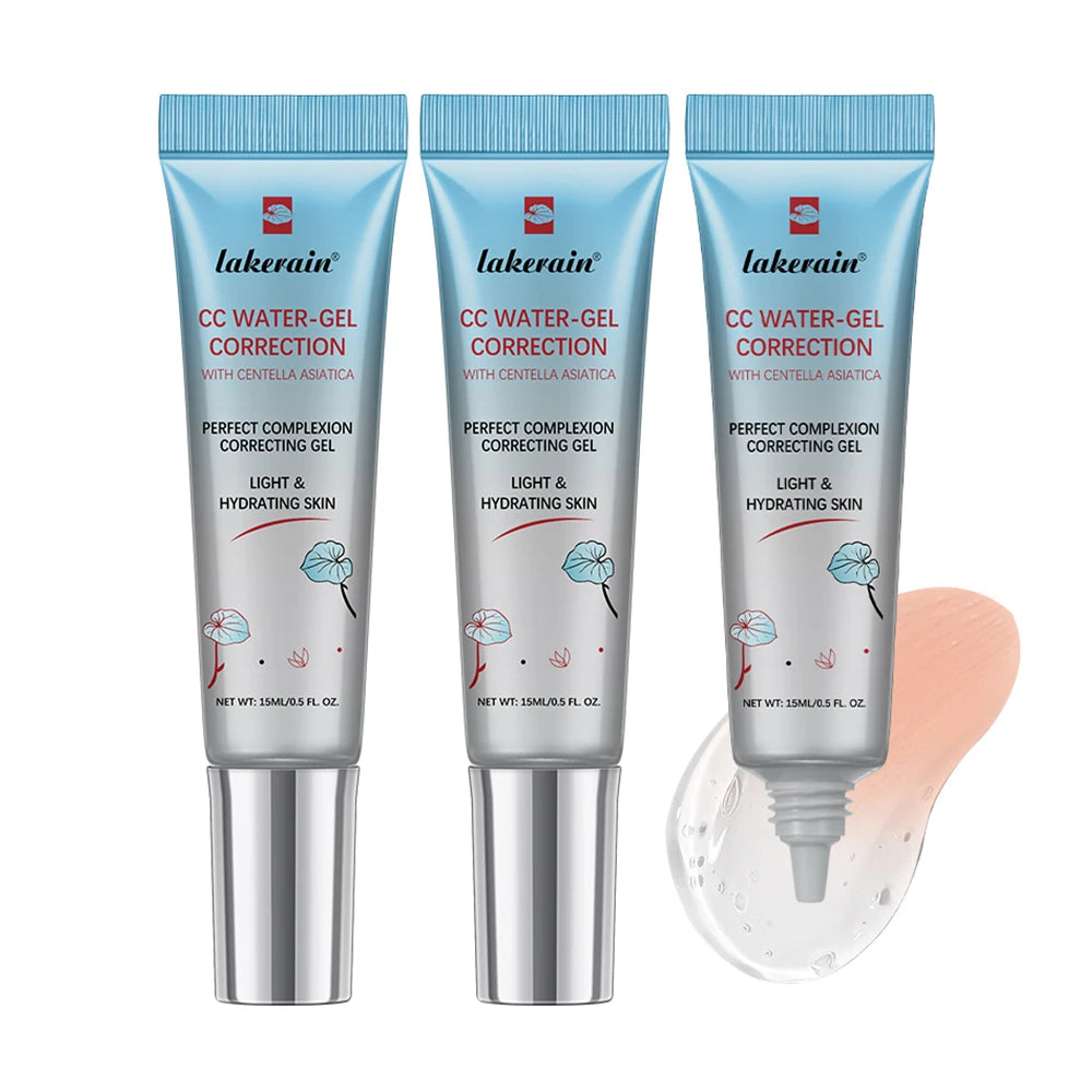 3Pcs /Set CC Cream Centella Korean Makeup Foundation Foundation Cream for Face Base Makeup Color Changing Liquid Foundation Peaceful Pleasures Health and Wellness 3pcs 2