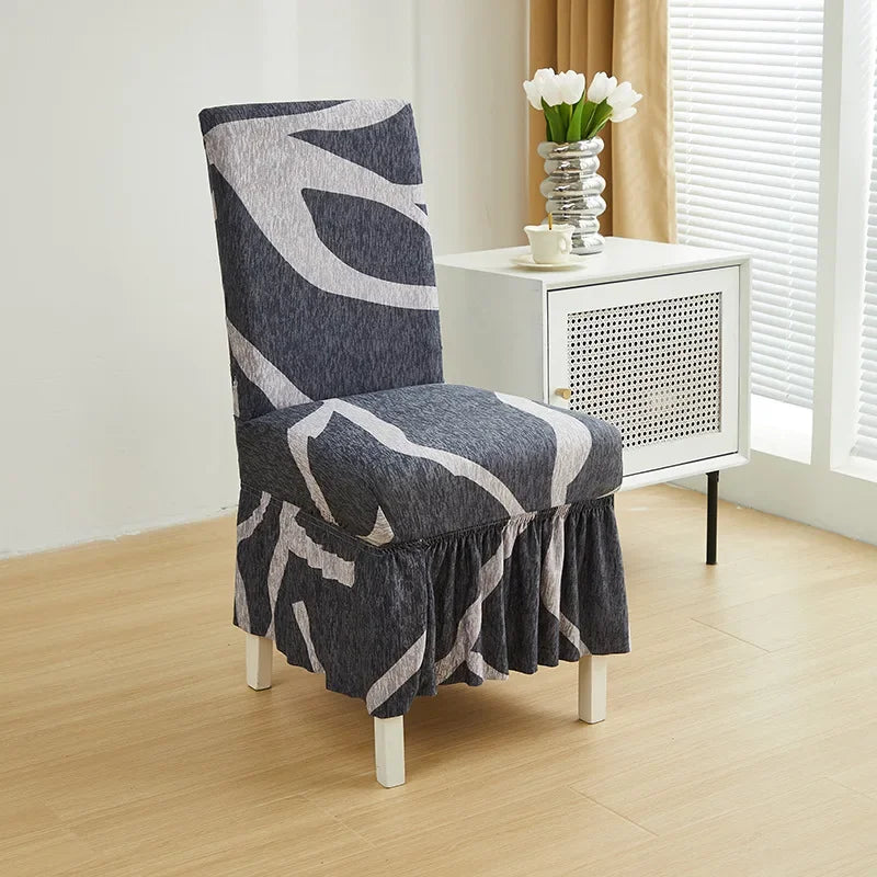 Ruched Spandex Stretch Chair Covers for Dining, Wedding & Banquet