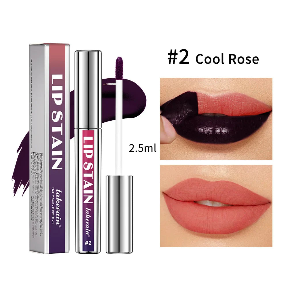 Peel-Off Matte Lip Stain – Rose Pink, Waterproof, Long-Lasting