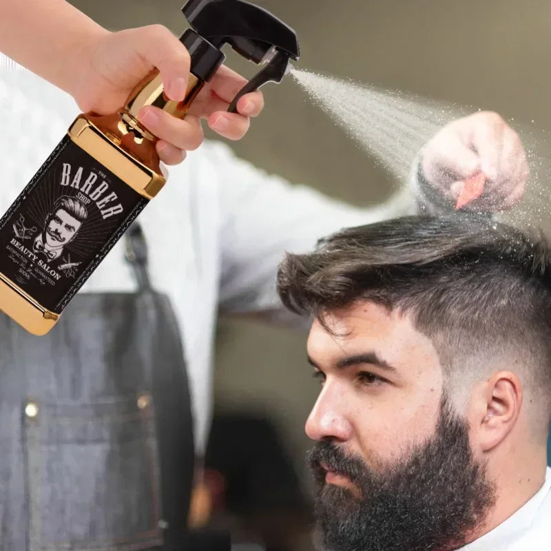 500ML Plating Barber Haircut Spray Bottle Empty Continuous Atomizer Water Sprayer For Salon Hairdresser Accessories Barber Tools Peaceful Pleasures Health and Wellness