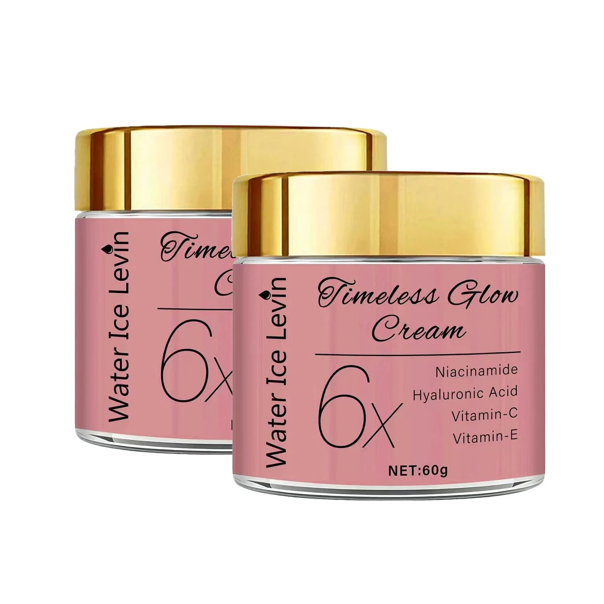 Timeless Glow Face Cream – Niacinamide, Hyaluronic Acid & Vitamin C Brightening Face Cream Peaceful Pleasures Health and Wellness YELLOW 60g