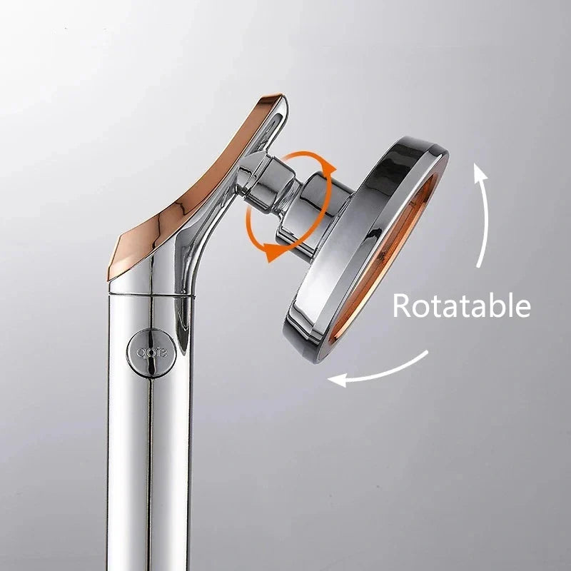 Rotating Rainfall Shower Head – High Pressure & Water Saving