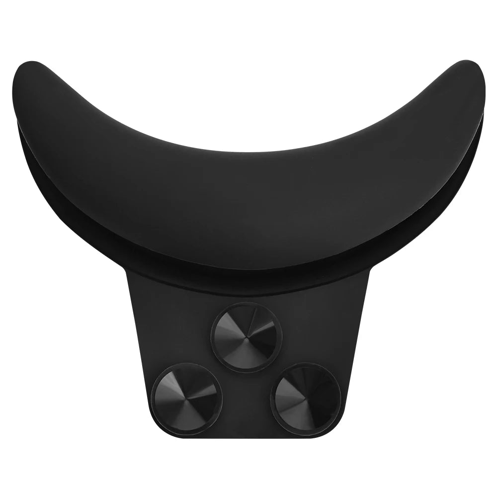 New Ergonomic Shampoo Bed Neck Support Pillow, Waterproof Silicone Salon Hair Washing Neck Cushion For Barber Hair Basin Peaceful Pleasures Health and Wellness black