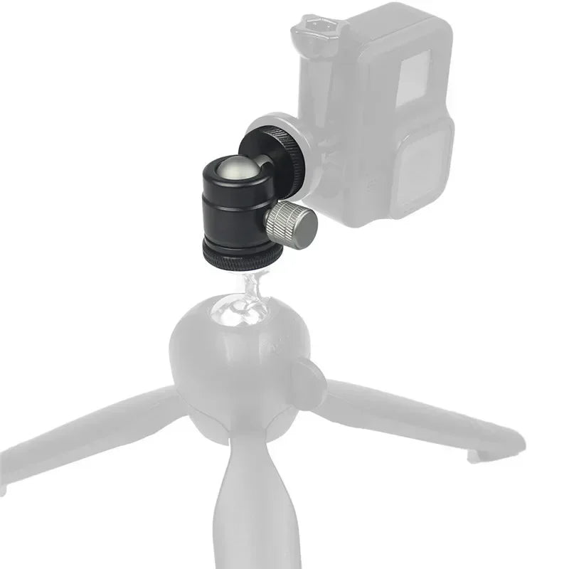 1/4 Screw Mount 360 Swivel Mini Ball Head for Canon Nikon Sony Camcorder DV LED Light Bracket DSLR Camera Tripod Ballhead Stand Peaceful Pleasures Health and Wellness