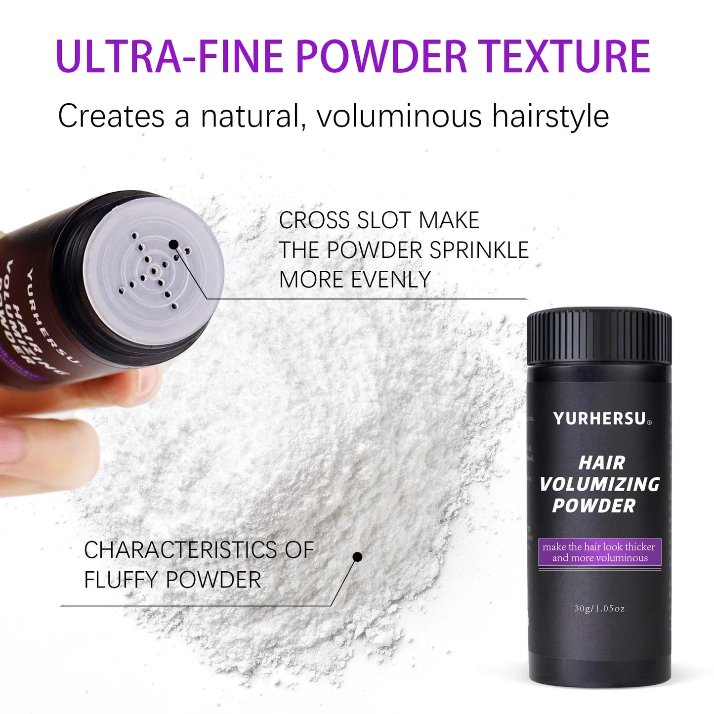 YURHERSU Hair Volumizing Powder – Body & Texture for Fine Hair