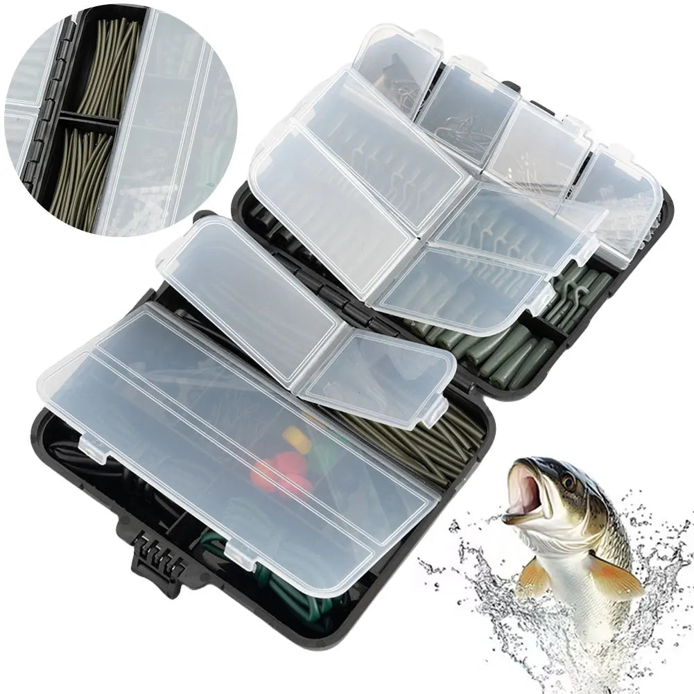 277Pcs Carp Fishing Accessories Kit with Storage Box Fishing Accessories Peaceful Pleasures Health and Wellness