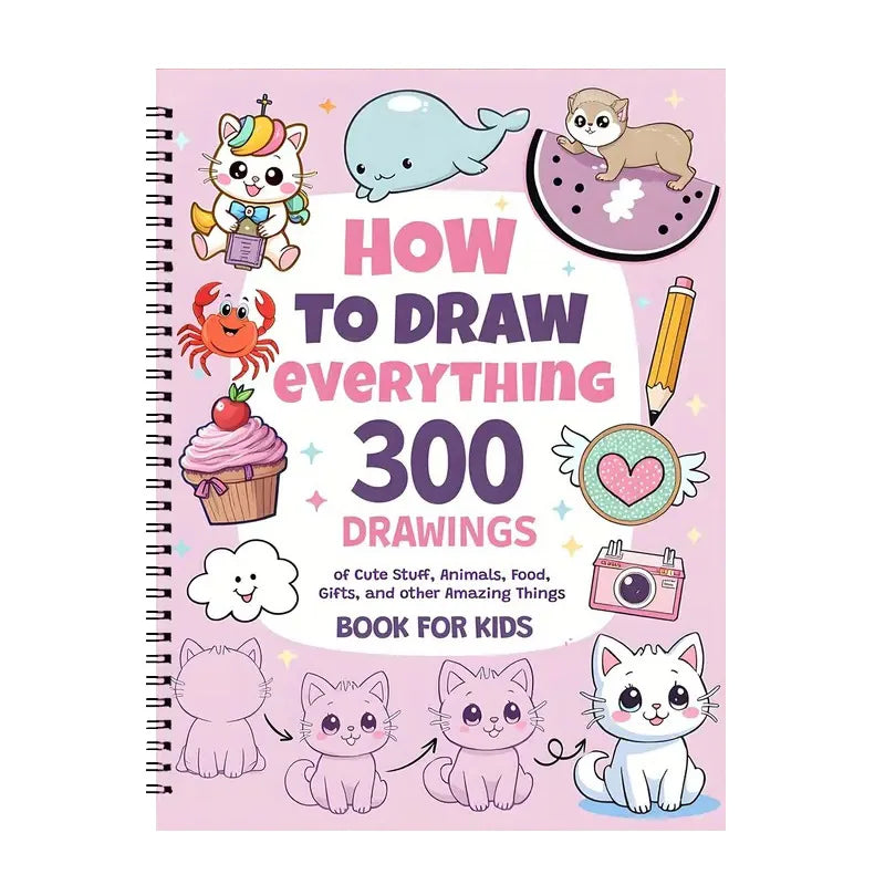 Bview Art Step-by-step Drawing Guide 300 Cute Animals Foods Creative