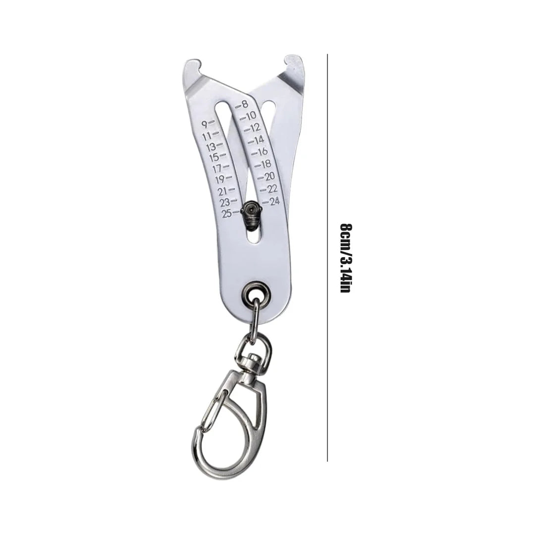 Portable Caliper Gauge Metric Precise Thread Checker Keychain