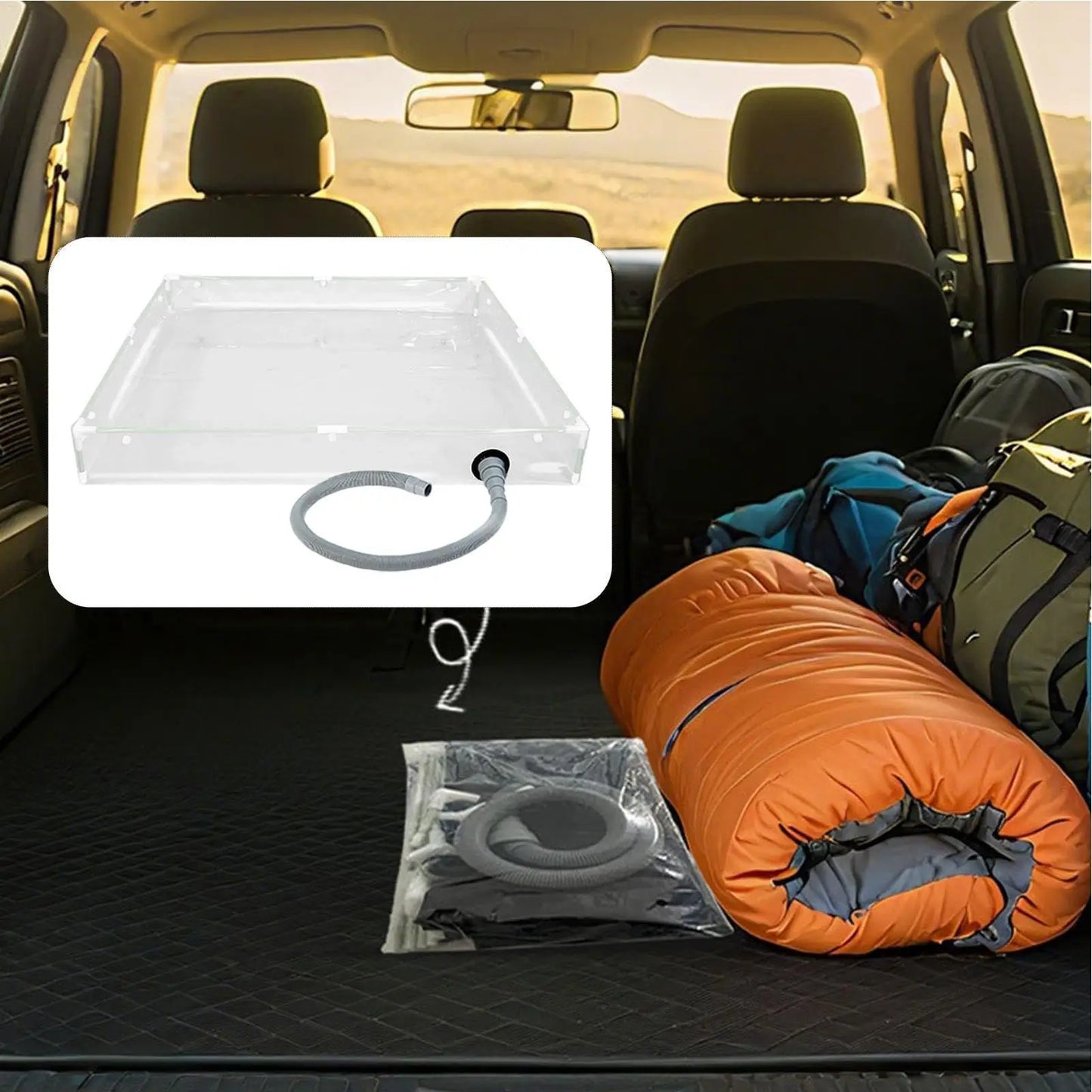 Foldable Portable Shower Pan Non-Slip Compact Shower Base For RV Motorhome Outdoor Indoor Camping Hiking Trailer Tent Car rv Peaceful Pleasures Health and Wellness