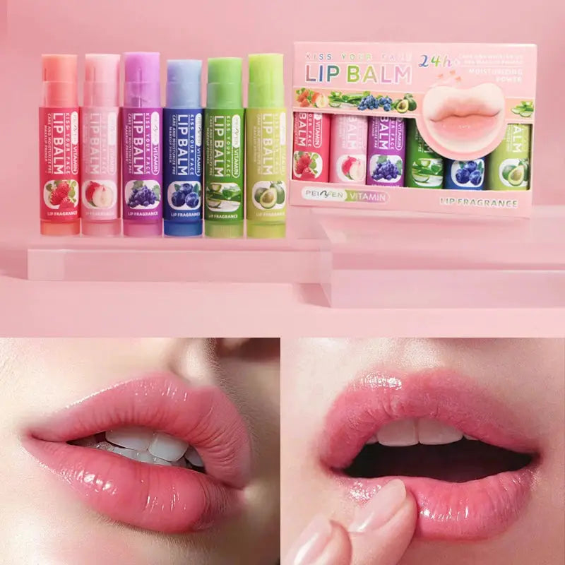 DNM Multi Fruit Flavors Moisturizing Lip Balm Set