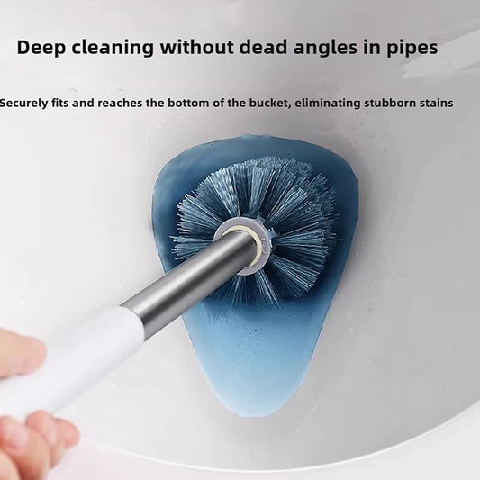 HELTC Toilet Brush & Holder Set | Multi-Functional Bathroom Toilet Brush Set Peaceful Pleasures Health and Wellness