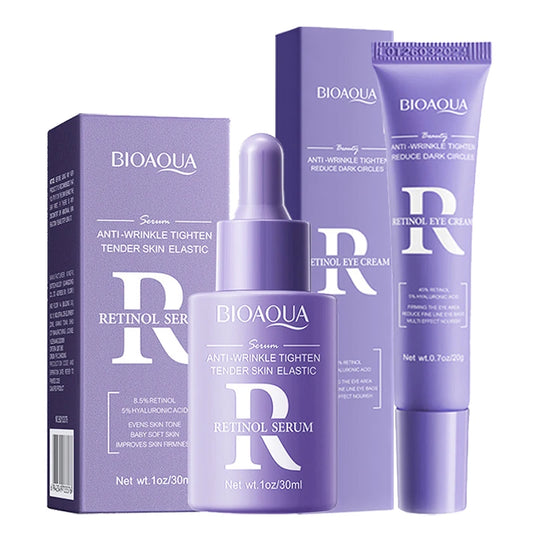 BIOAQUA Retinol Anti-Aging Skin Care Set – Serum & Eye Cream Skin Care Set Peaceful Pleasures Health and Wellness Retinol