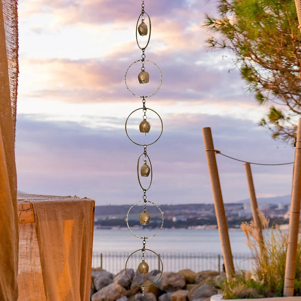Functional Decorative Rain Chains Outdoor Use Easy 1M Metal Rainwater
