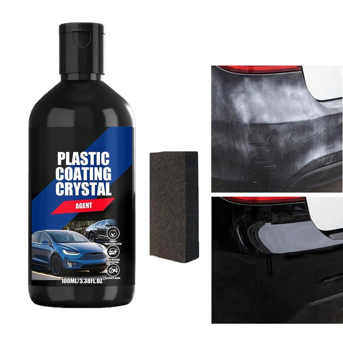 100ml Car Trim Restorer | Scratch Repair Coating for Plastic & Rubber