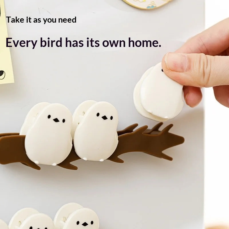 Multifunctional Bird Magnetic Sealing Clip Moisture-Proof Fresh-Keeping Food Bag Clip for Refrigerator Decoration Kitchen Tools Peaceful Pleasures Health and Wellness