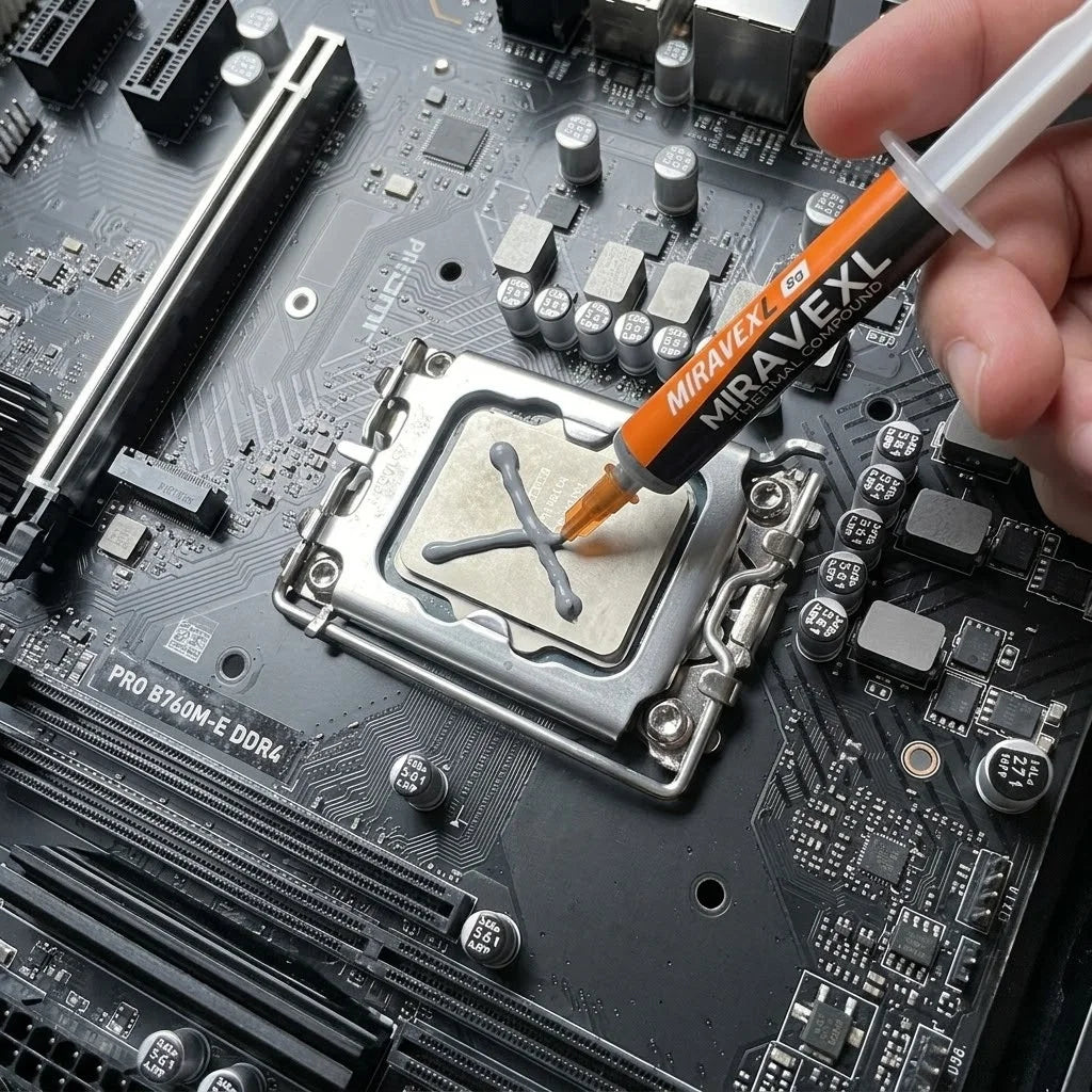 MIRAVEXL 8g Thermal Paste High Performance Cooling Grease Compound for CPU GPU PC PS4 Xbox Non-Conductive Heatsink Plaster Peaceful Pleasures Health and Wellness