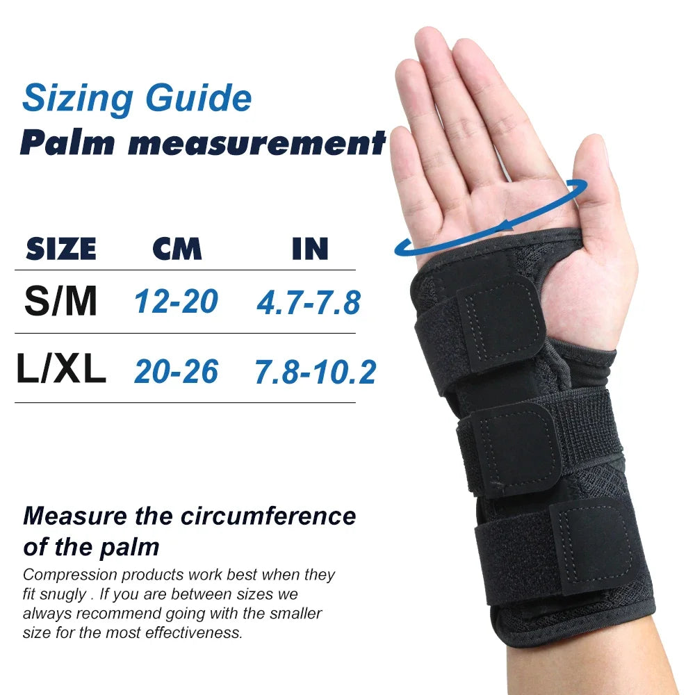 1PCSCarpal Tunnel Wrist Brace with Double Spring Support - Adjustable Night Brace for Arthritis,Stabilizer for Right/Left Hand Peaceful Pleasures Health and Wellness
