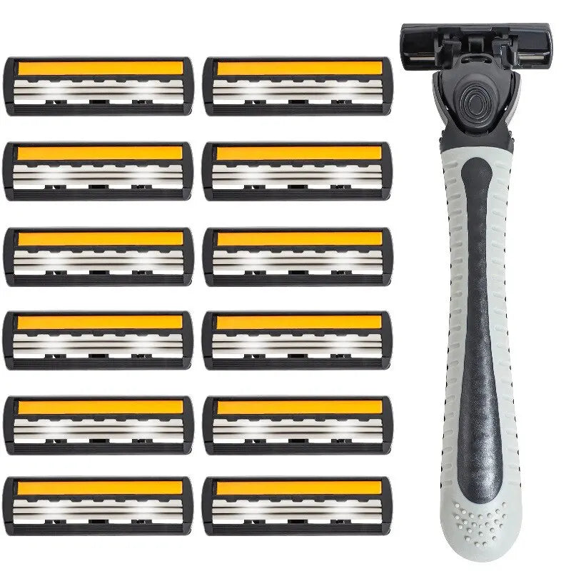 Men's Triple Blade Manual Razor | 19 Replacement Heads