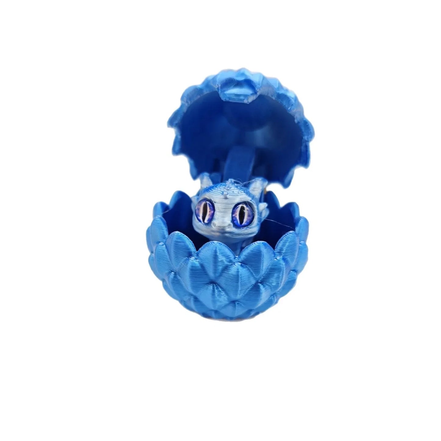 Dragon Egg 3D Printing Huevo De Dragón - Desk Decor Gag Gift Christmas & Birthday Novelty Office Toy & Home Decoration for Home Peaceful Pleasures Health and Wellness Dream blue