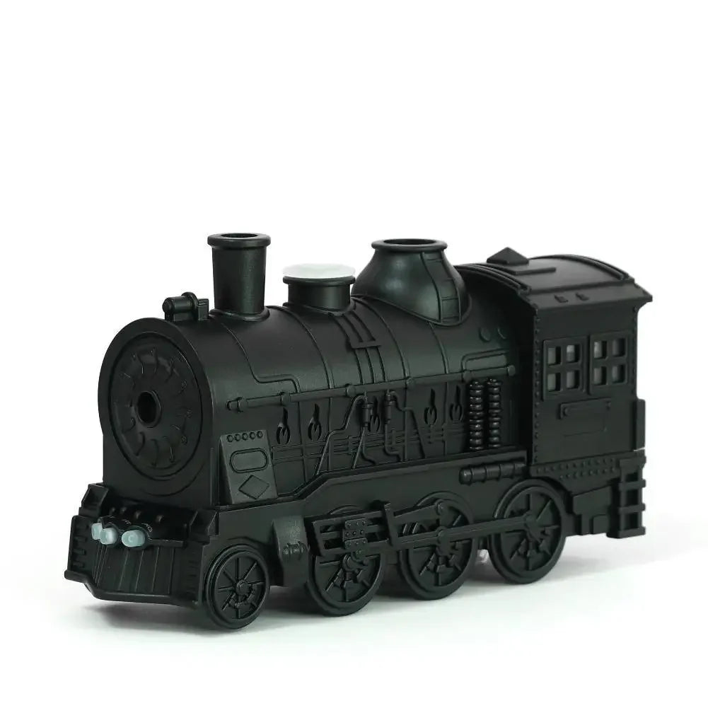 NEW Mini Train Shape Essential Oil Diffuser with Light Cool Mist Air Humidifier Aromatherapy Diffuser for Home Office Bedroom Peaceful Pleasures Health and Wellness 01