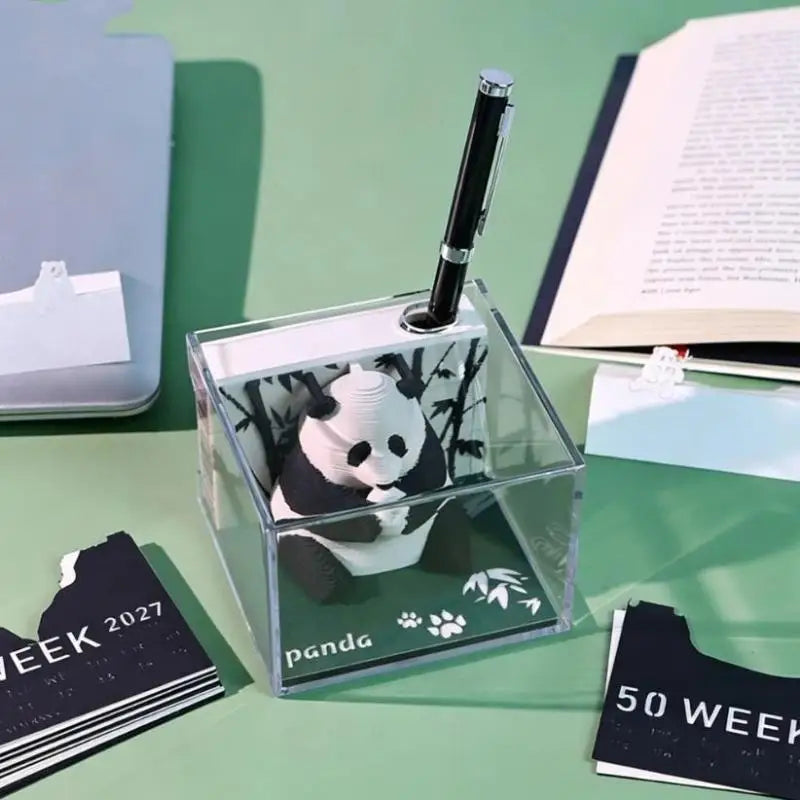 2027 3D Tear-Away Desk Calendar | Paper Carving Art Notepad