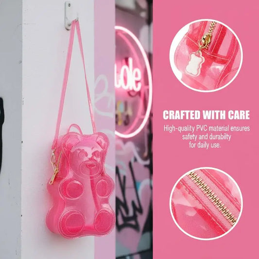 Ita Backpack Cute Bear Clear PVC Display Bag | Anime & School Clear Ita Backpack Oasis Select