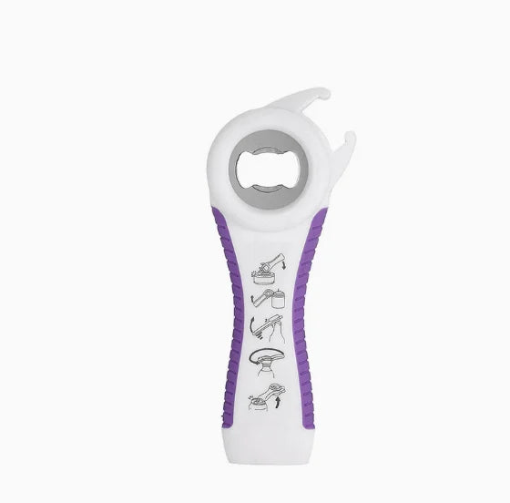 5-in-1 Multifunctional Beer Bottle Opener Can Anti-Slip Handle Durable Camping Portable Home Kitchen Tool Beer Opener Corkscrew Peaceful Pleasures Health and Wellness 1pc 1