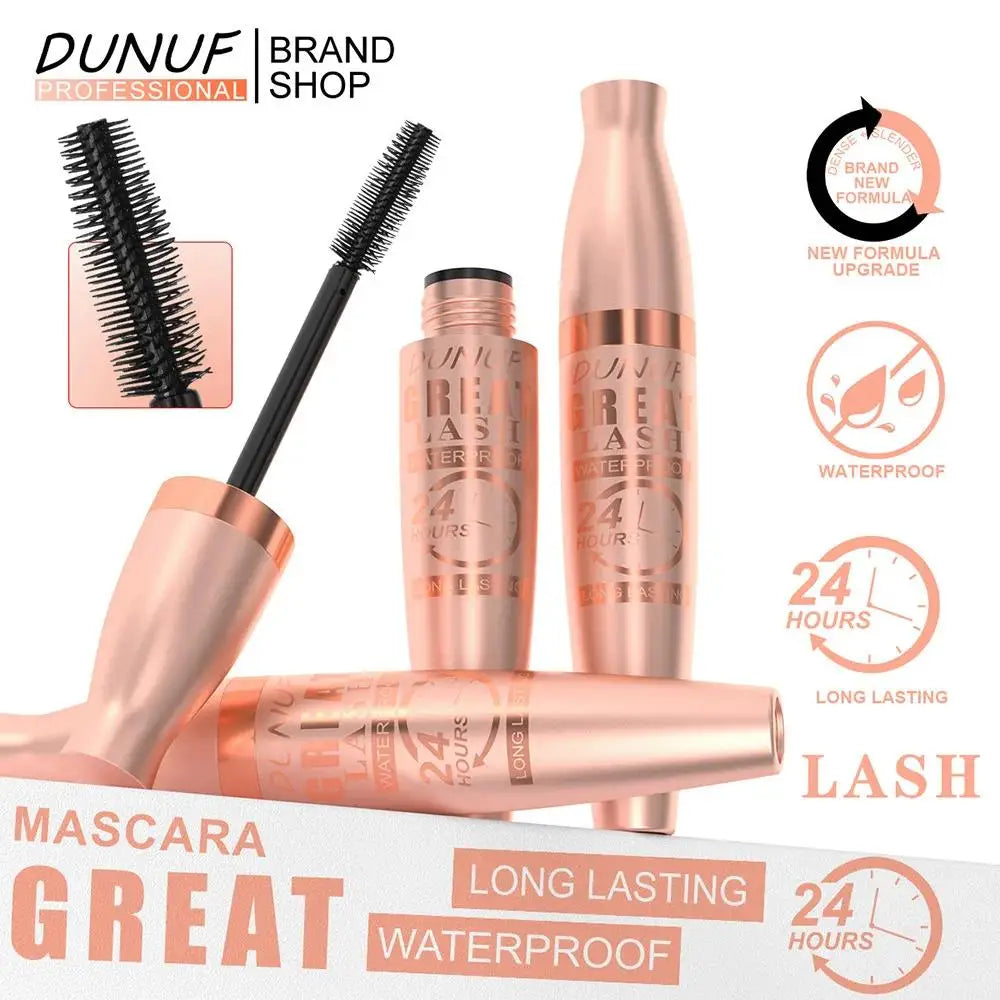 DUNUF 24H Waterproof Mascara – Volumizing & Lengthening