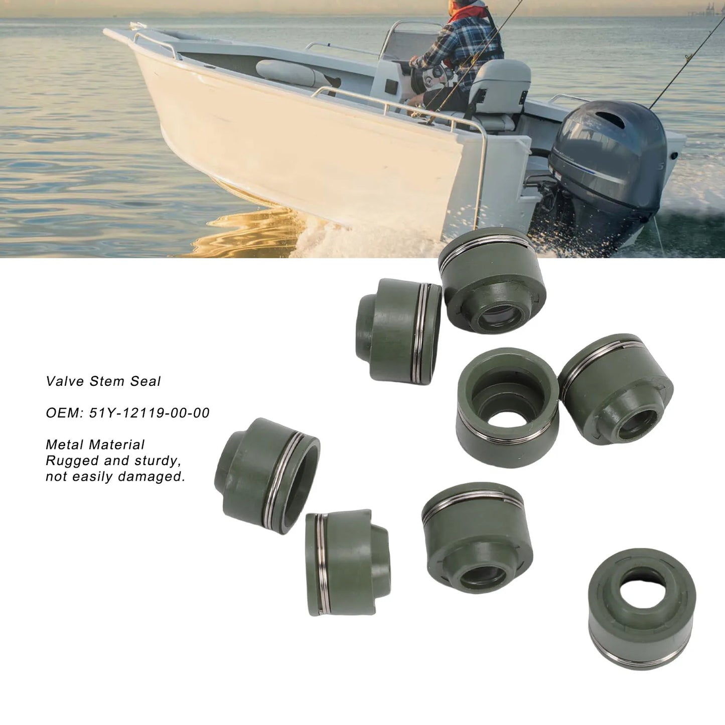 8PCS Valve Stem Seal 51Y-12119-00-00 | Waverunner & Outboard