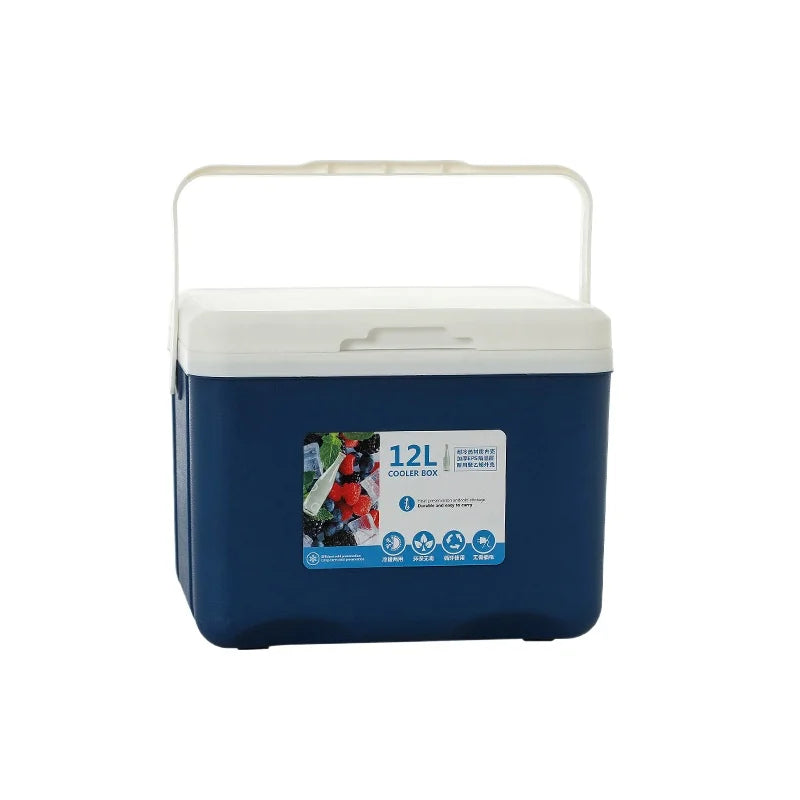 12L Outdoor Camping Night market stall Lunch Beer Cooler incubator with temperature display Portable Picnic retain freshness Box Peaceful Pleasures Health and Wellness