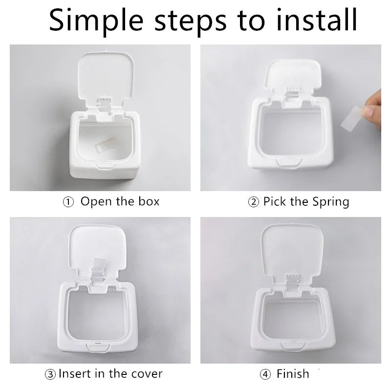 3154 Desktop Storage Box Mini With Pop-Ups Swab Cosmetic Cotton Plastic Dustproof Student Sundries Finishing Box Stationery Peaceful Pleasures Health and Wellness