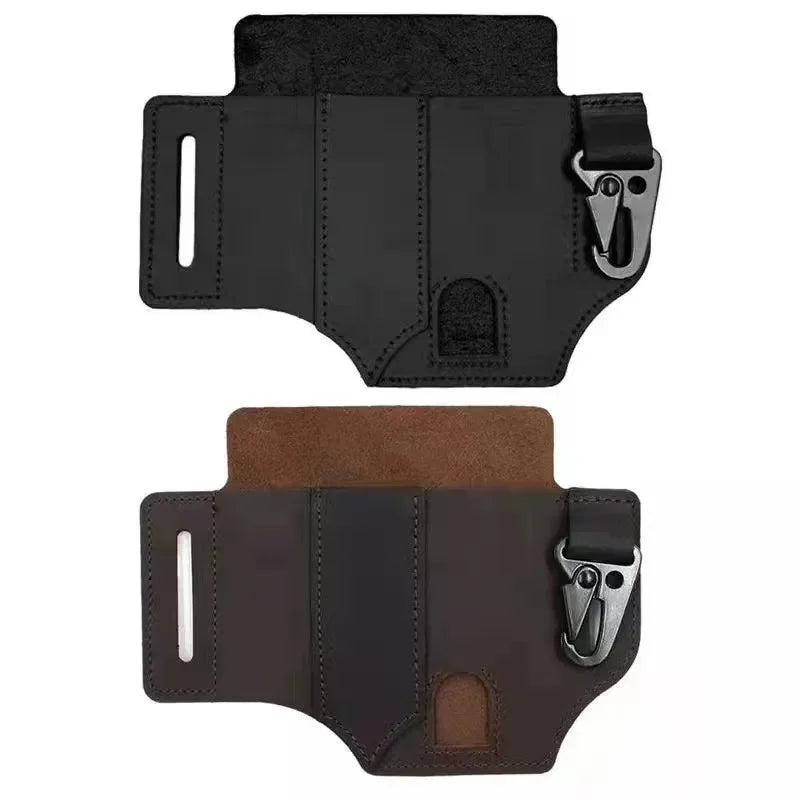 Tactical Leather Belt Bag | Multi-Tool Waist Holster Pouch