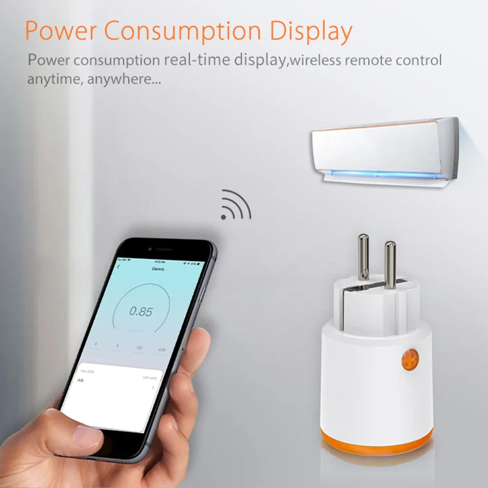 Tuya Zigbee 3.0 EU Smart Plug 16A with Power Monitoring – Alexa & Google Peaceful Pleasures Health and Wellness