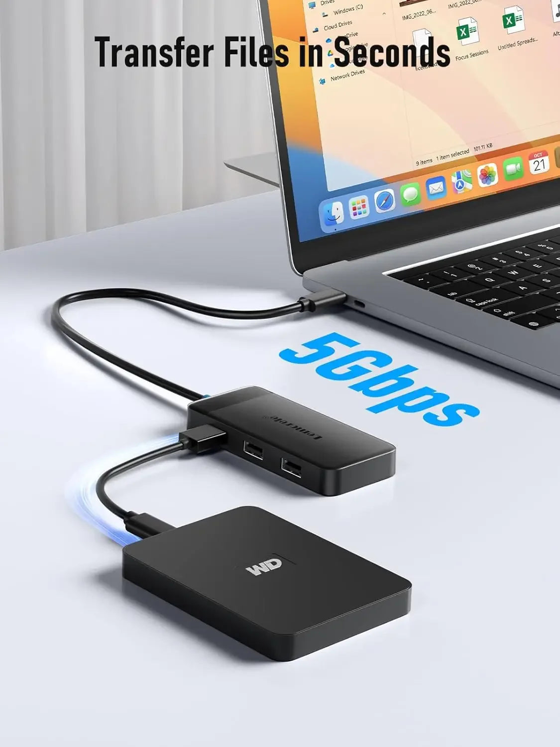 6-in-1 USB C Docking Station: Dual HDMI 4K, 5Gbps USB 3.0, 100W PD Charging for Laptops Peaceful Pleasures Health and Wellness