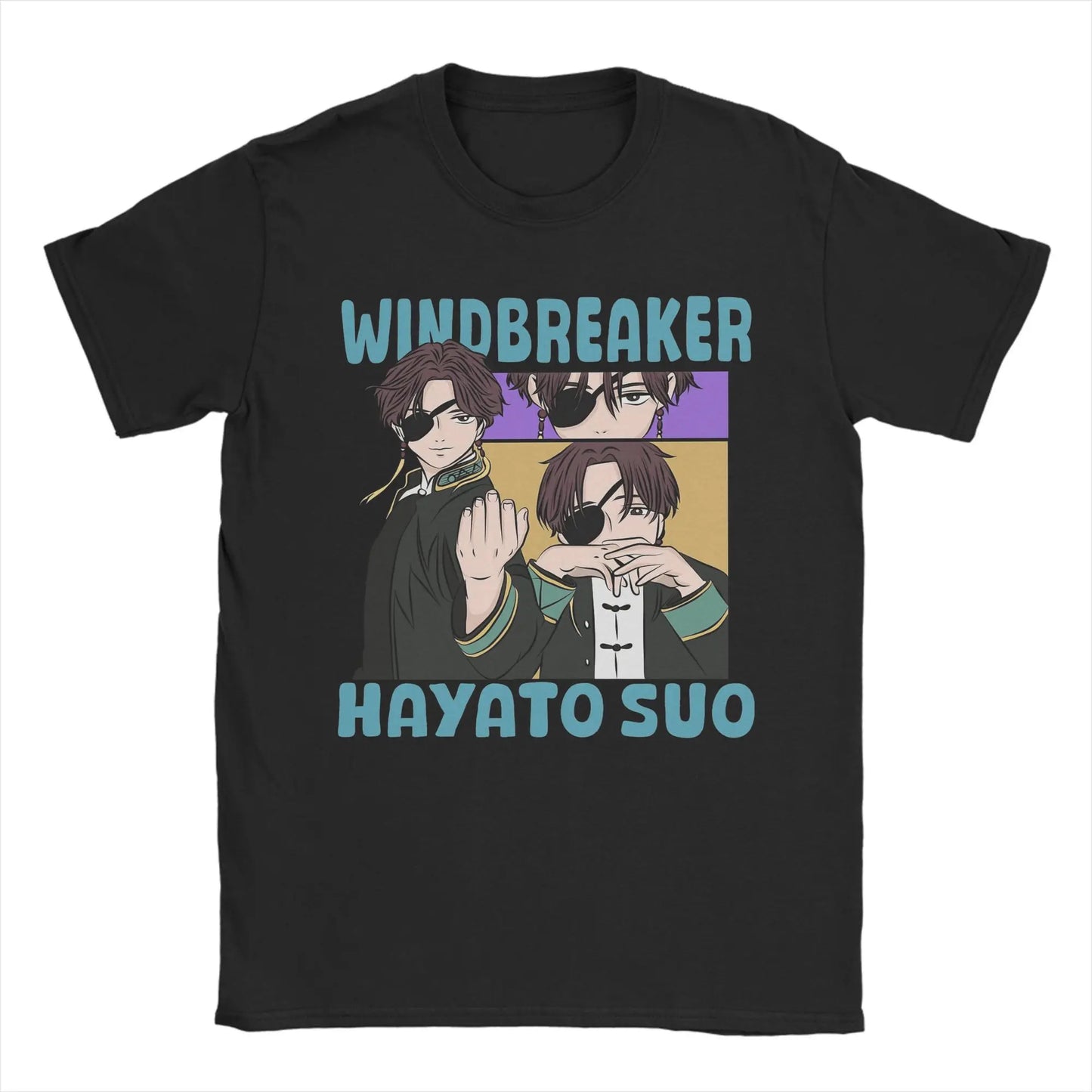Wind Breaker Men's T Shirt Hayato Suo Funny Tees Short Sleeve O Neck T-Shirt 100% Cotton Big Size Clothing Peaceful Pleasures Health and Wellness 1 XXXL