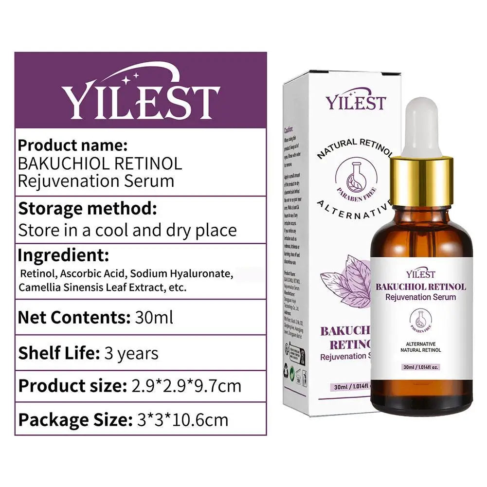 Jaysuing Bakuchiol & Retinol Rejuvenation Face Serum – 30ml Anti-Wrinkle, Firming & Brightening Skin Care Peaceful Pleasures Health and Wellness