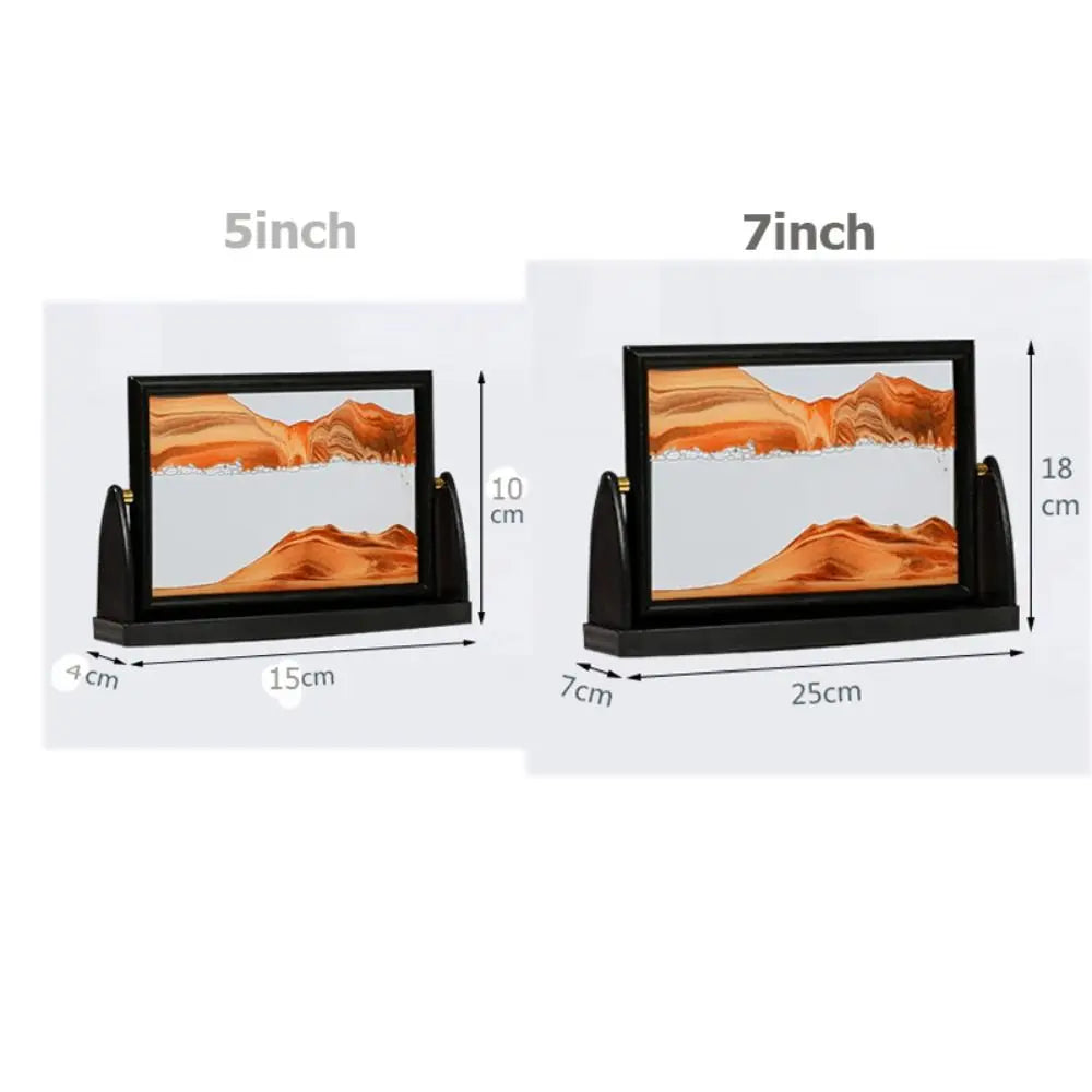 Rotatable 3D Sand Art Picture | Flowing Sandscape Home Décor